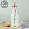 Personalised Star Motif Milk Bottle