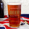 Personalised Nostalgia Pint Glass