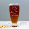 Personalised Let the Good Times Flow Craft Ale Beer Glass