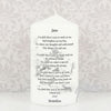 Personalised Godparent candle