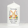 Personalised Easter Candle