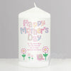 Personalised Daisy Happy Mothers Day Candle