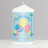 Personalised Happy Easter Eggs Candle