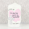 Personalised Godmother Candle