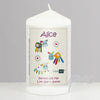 Personalised Cotton Zoo Girls Farm Animals Candle