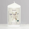 Personalised Cotton Zoo Blue Tweed the Bear Candle