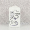 Personalised Flower Pattern Candle