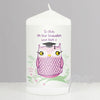 Personalised Miss Owl Candle