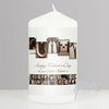 Personalised Affection Art Mummy Candle