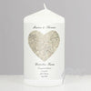 Personalised 1896 - 1904 Revised New Heart Map Candle