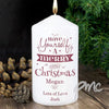 Personalised Merry Little Christmas Candle