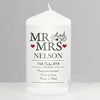 Personalised Mr & Mrs Candle