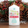 Personalised Bright Christmas Candle