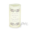 Personalised Floral Spiral LED Candle