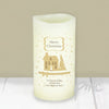 Personalised Festive Village LED Candle