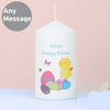 Personalised Easter Meadow Chick Candle