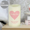 Personalised Stitch & Dot Baby Girl Nightlight LED Candle