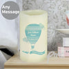 Personalised Up & Away Baby Boy Nightlight LED Candle