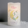 Personalised Baby Unicorn Nightlight LED Candle
