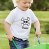 Personalised Boys Skull & Cross Bone Tshirt 3-4 years