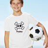 Personalised Boys Skull & Cross Bone Tshirt 7-8 years