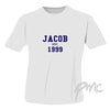 Personalised Established Blue Text Tshirt 12-13 years