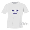 Personalised Established Blue Text Tshirt 14-15 years
