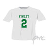Personalised Green Name & Number T-shirt 2-3 Years