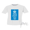 Personalised Blue Keep Calm T-Shirt 7-8 Years