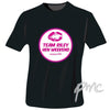 Personalised Lips Hen Do T-Shirt - Black - Medium