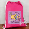 Personalised Bang On The Door Baby Fish Girls Swim & Kit bag