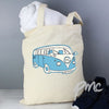 Personalised Blue Campervan Cotton Bag