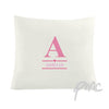 Personalised Girls Initial Cushion Cover