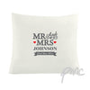 Personalised Mr & Mrs Cushion Cover