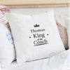 Personalised King of the Couch Cushion Cover