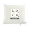 Personalised LOVE Tiles Cushion Cover