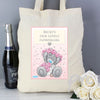 Personalised Me To You Girls Wedding Cotton Bag
