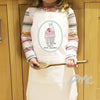 Personalised Vintage Pastel Cupcake Children's Apron