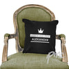 Personalised Reserved For Black Cushion Cover
