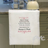 Personalised We Go Together Like.... White Tea Towel