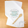 Personalised Vintage Tea cup White Tea Towel