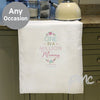 Personalised One in a Million White Tea Towel