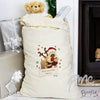 Personalised Boofle Christmas Reindeer Cotton Sack