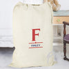Personalised Boys Initial Cotton Sack