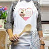 Personalised Boofle Flowers Apron