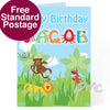 Personalised Animal Alphabet Card