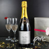 Personalised Elegant Swirl Champagne Bottle