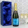 Personalised Age Champagne Blue with Gift Box