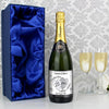 Personalised A Perfect Love Silver Champagne with Gift Box