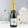 Personalised A Perfect Love Silver Champagne